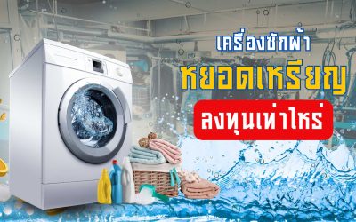เครื่องซักผ้าหยอดเหรียญ ลงทุนเท่าไหร่ ? โอกาสสร้างรายได้แบบ Passive ที่เริ่มได้ด้วยงบจำกัด