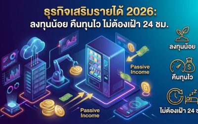 ธุรกิจเสริมรายได้ 2026 ลงทุนน้อย คืนทุนไว ไม่ต้องเฝ้าเอง แบบ 24 ชม.